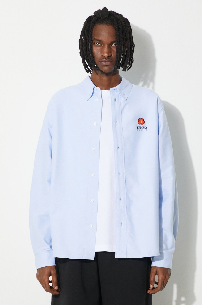 Tシャツ・カットソー KENZO Pastel light blue cotton shirt (FB65CH4001LD 63) KENZO Elephant Logo' T-shirt in cotton | Men's | KENZO