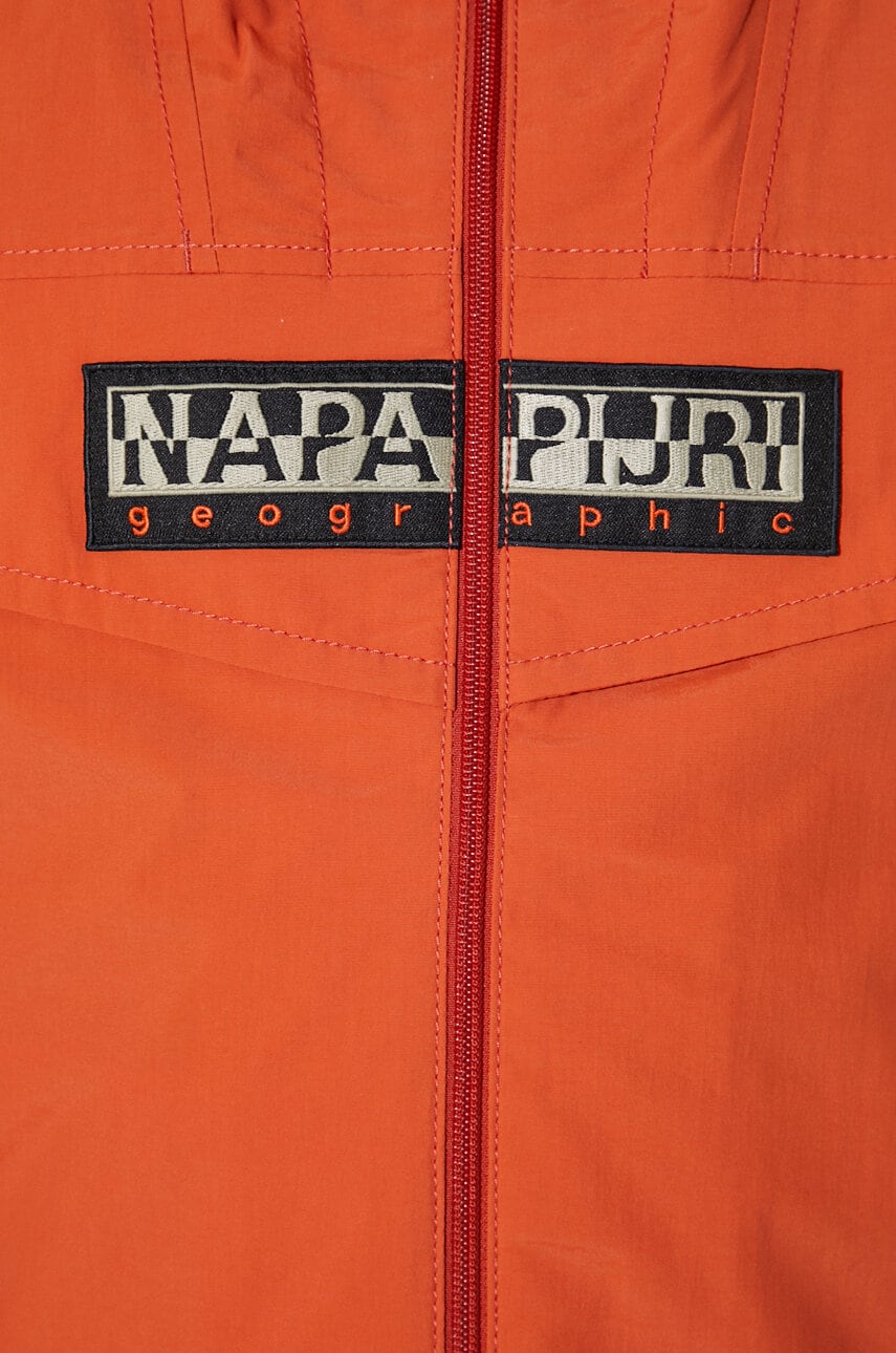 Napapijri jacket Rainforest Open S men s orange color NP0A4H2OA621 at PRM US