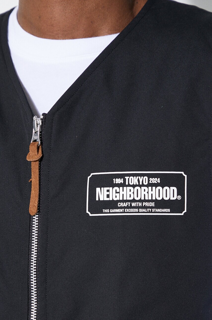 NEIGHBORHOOD vest Padded Work Vest men's black color 241TSNH