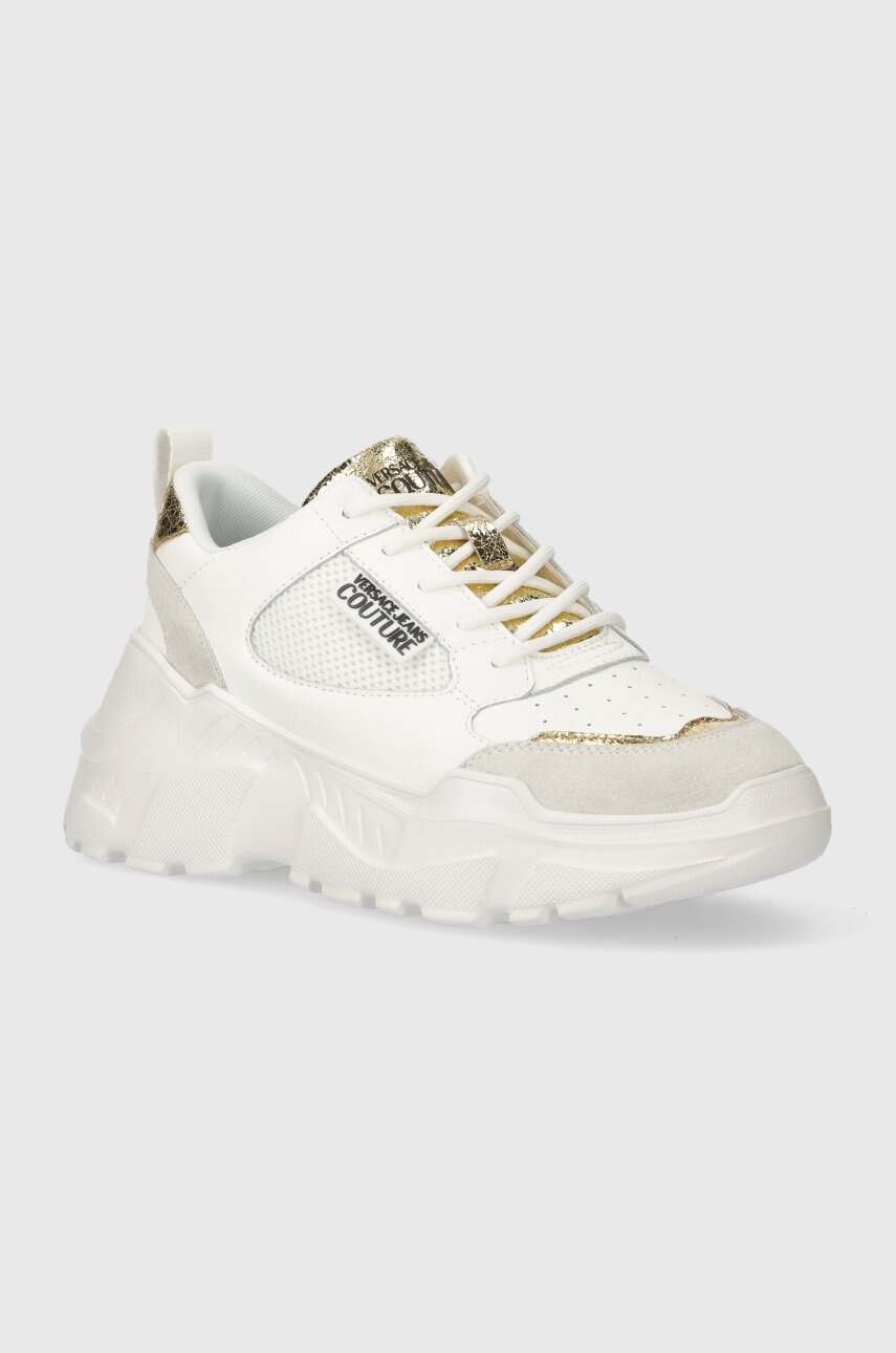 スニーカー VERSACE JEANS COUTURE Woman Sneakers White 75VA3SABZS905 G03 Sneakersy Versace Jeans Couture 75VA3SAB Biały | eobuwie.com.pl