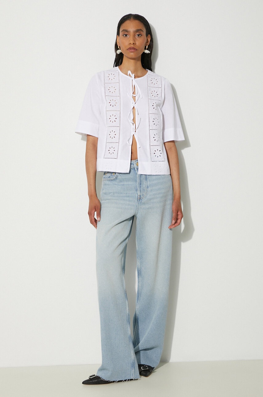 GANNI jeans Overdyed Heavy Denim Izey PRM EU