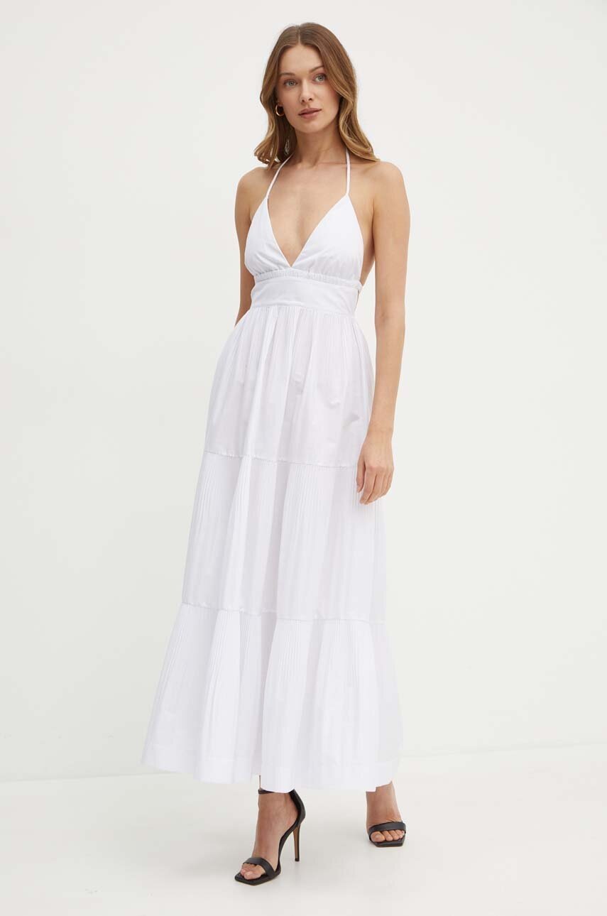 Robe Patrizia Pepe Firenze En Viscose à Imprimé Floral - Taille 1 (40/42) - Manches Longues