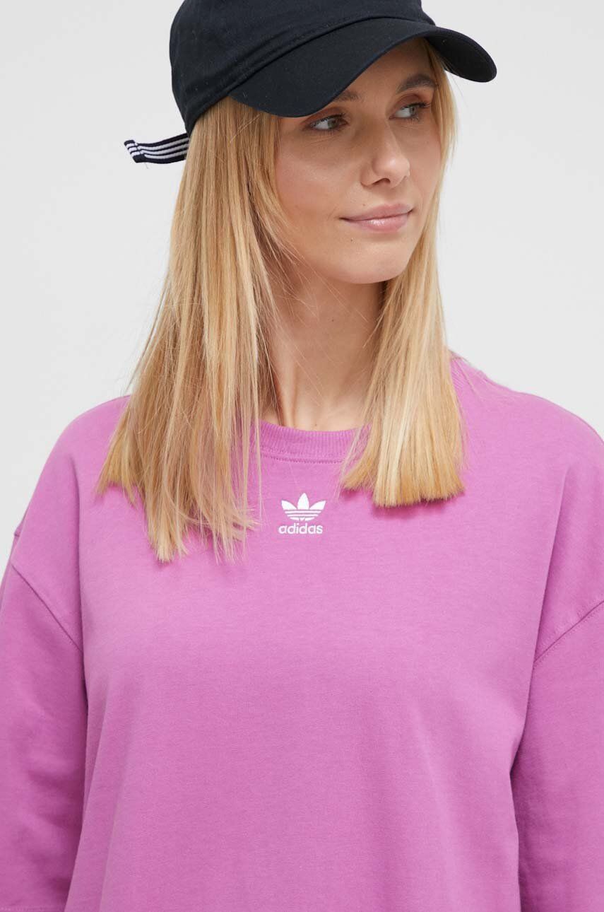 adidas Originals cotton t-shirt Adicolor Essentials women's pink color  IR5924 | buy on PRM