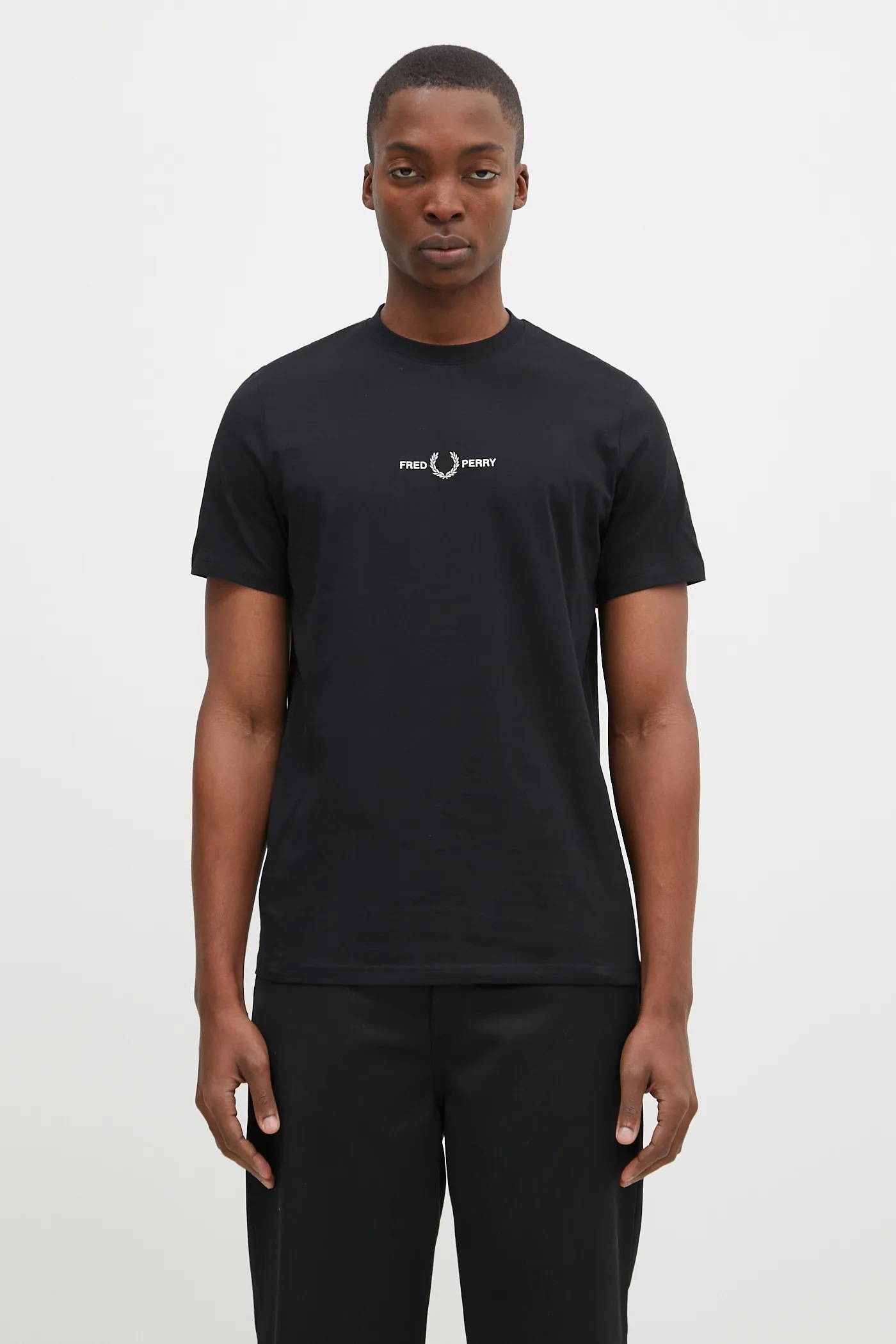 Fred Perry cotton t-shirt Embroidered T-Shirt PRM EU