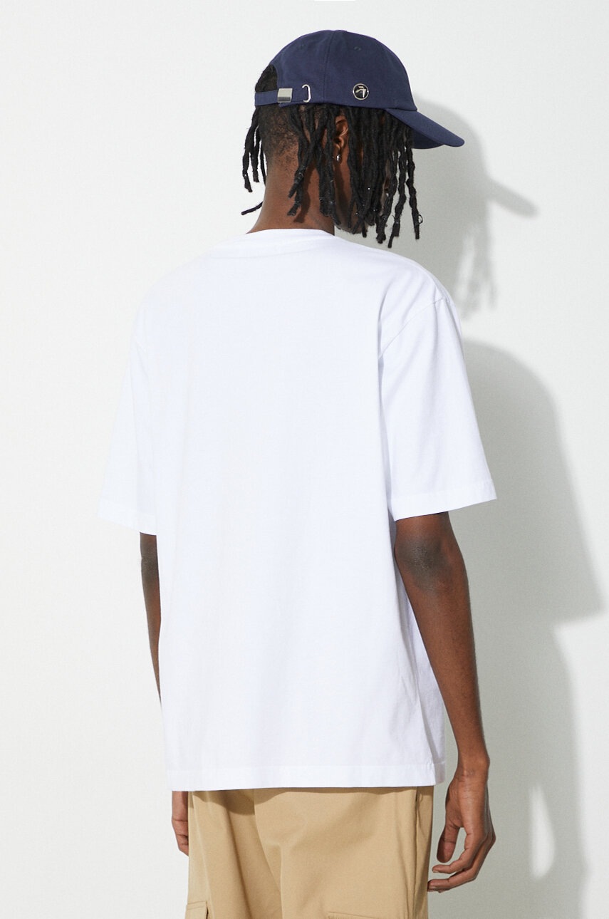 Tシャツ・カットソー AMBUSH SS24 White cotton t-shirt (BMAA001S24JER001 0101) AMBUSH SS24 White cotton t-shirt (BMAA001S24JER001 0101