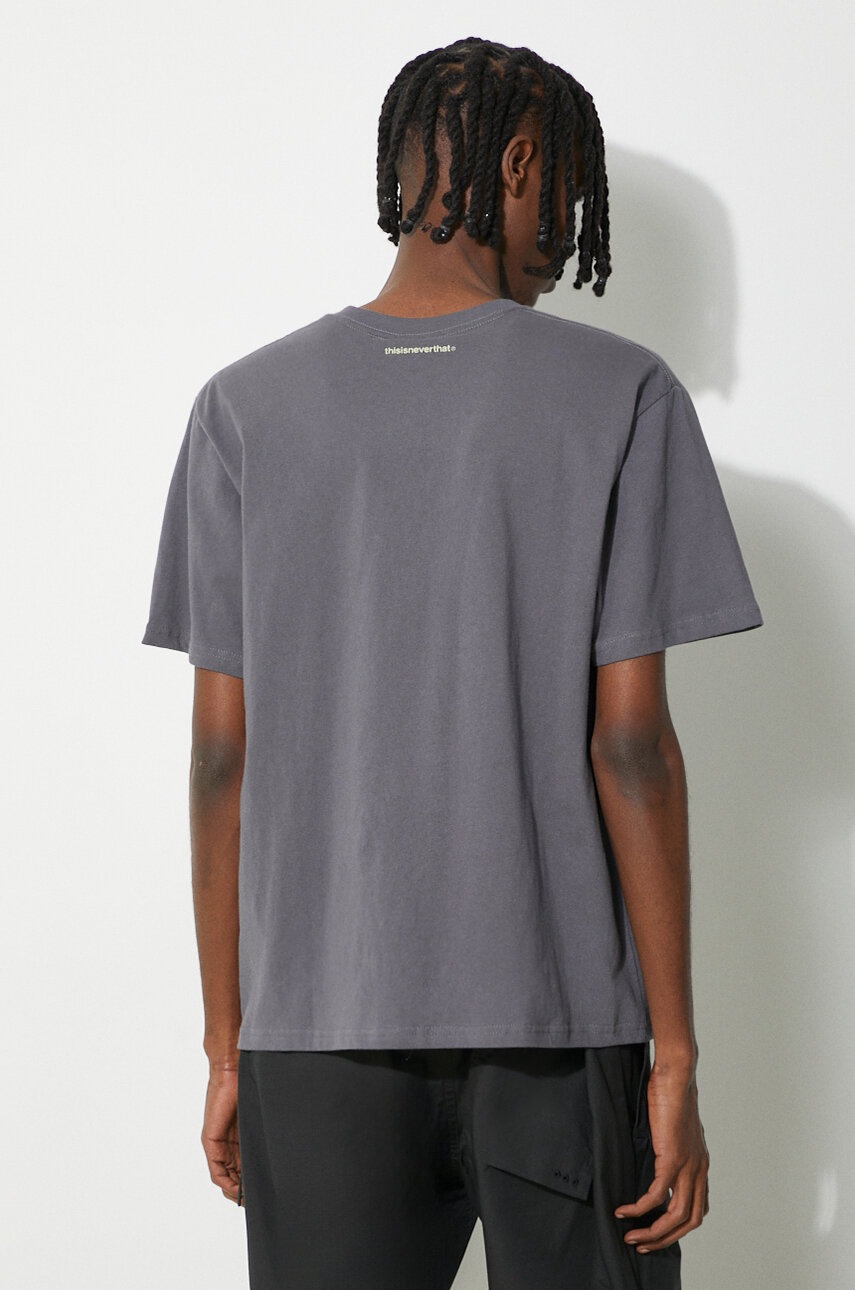 thisisneverthat 紺L TNMATSYNCH01 thisisneverthat cotton longsleeve top T-Logo L/S Tee navy