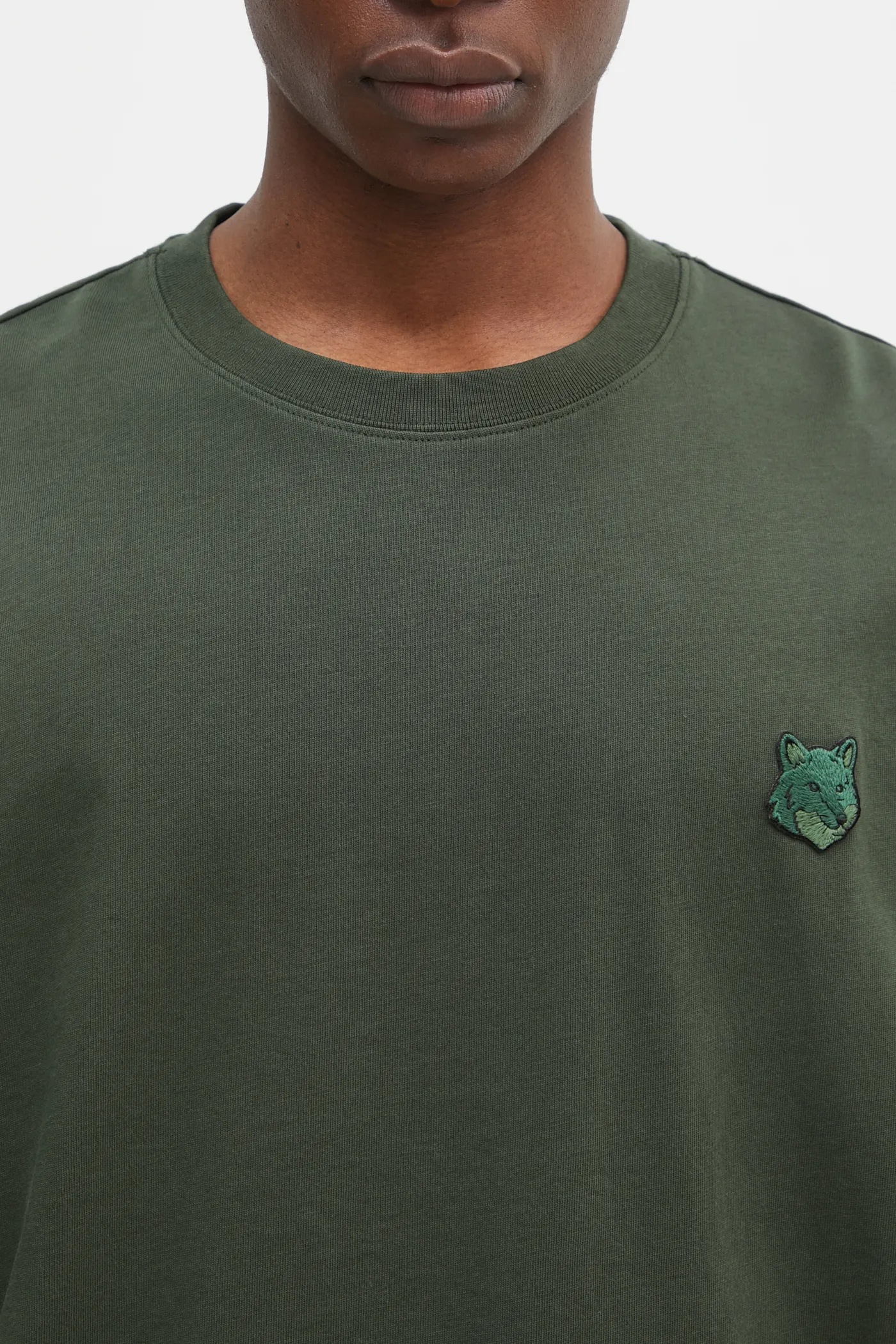 Maison Kitsuné cotton t-shirt Bold Fox Head Patch Oversize Tee