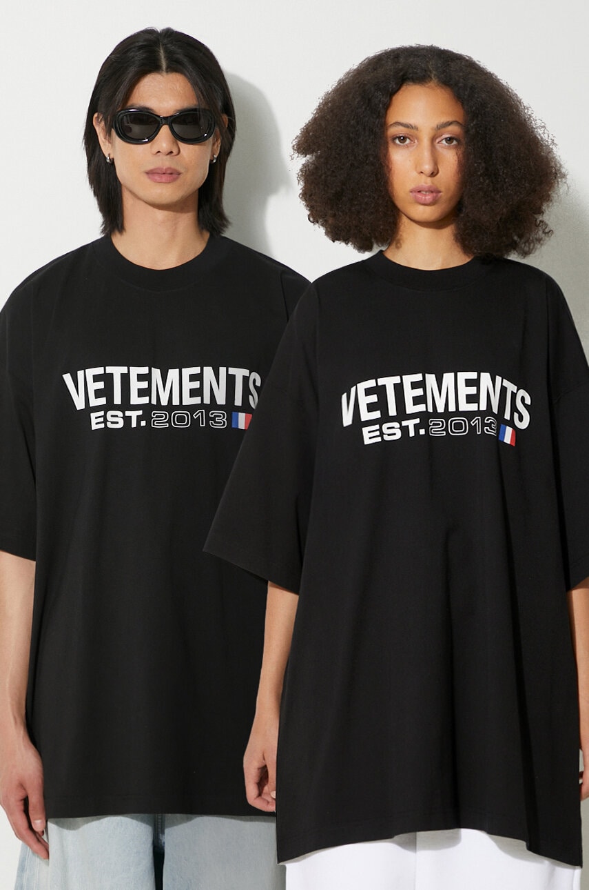 VETEMENTS cotton t-shirt Flag Logo T-Shirt PRM EU VETEMENTS cotton t-shirt Flag Logo T-Shirt PRM EU