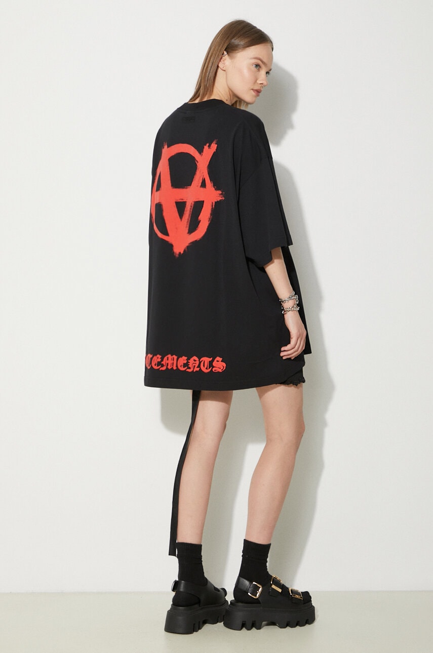 VETEMENTS cotton t-shirt Double Anarchy PRM EU VETEMENTS cotton t-shirt Double Anarchy PRM EU