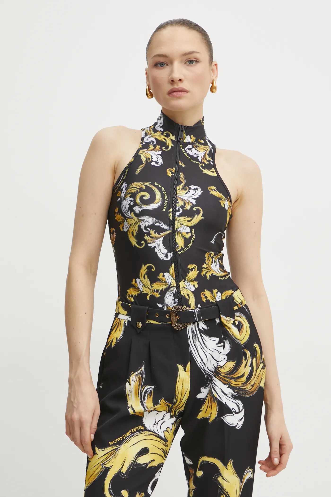 Versace Jeans Couture body damskie kolor czarny 78HAM207