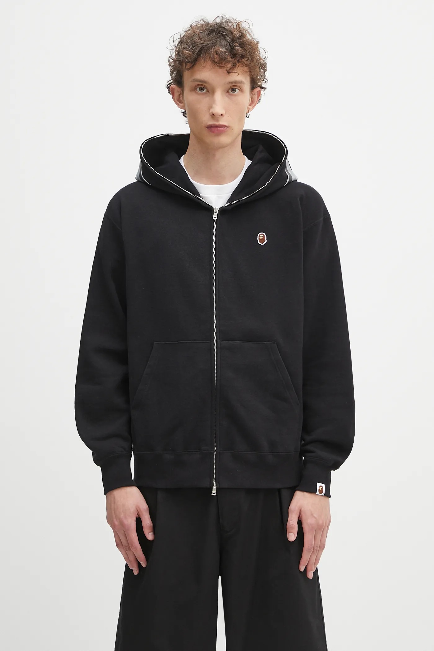 A Bathing Ape cotton sweatshirt One point APE head shark