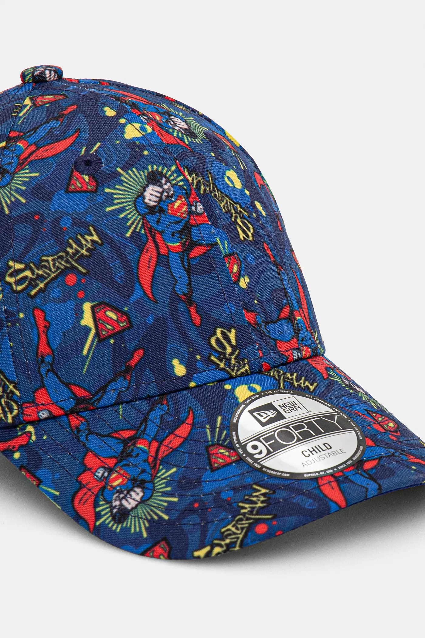 New Era 9forty Berretto Superman Nero E Argento Metallizzato, Taglia Unica Unisex