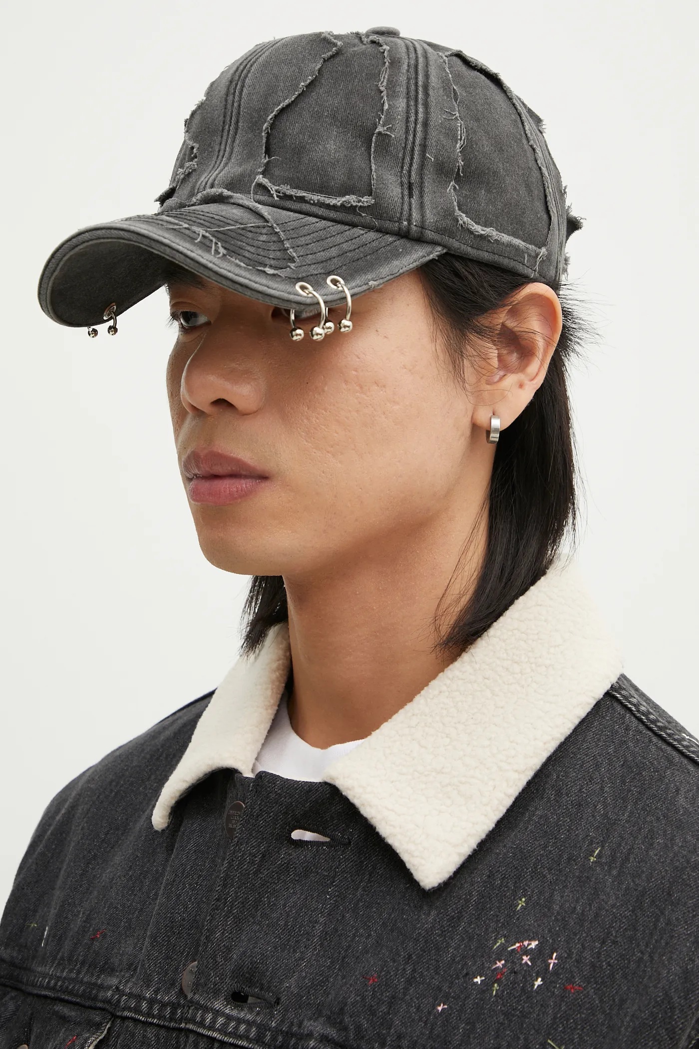 Vetements キャップ VETEMENTS ヴェトモン キャップ ブラック ロゴ 刺繍 ベース