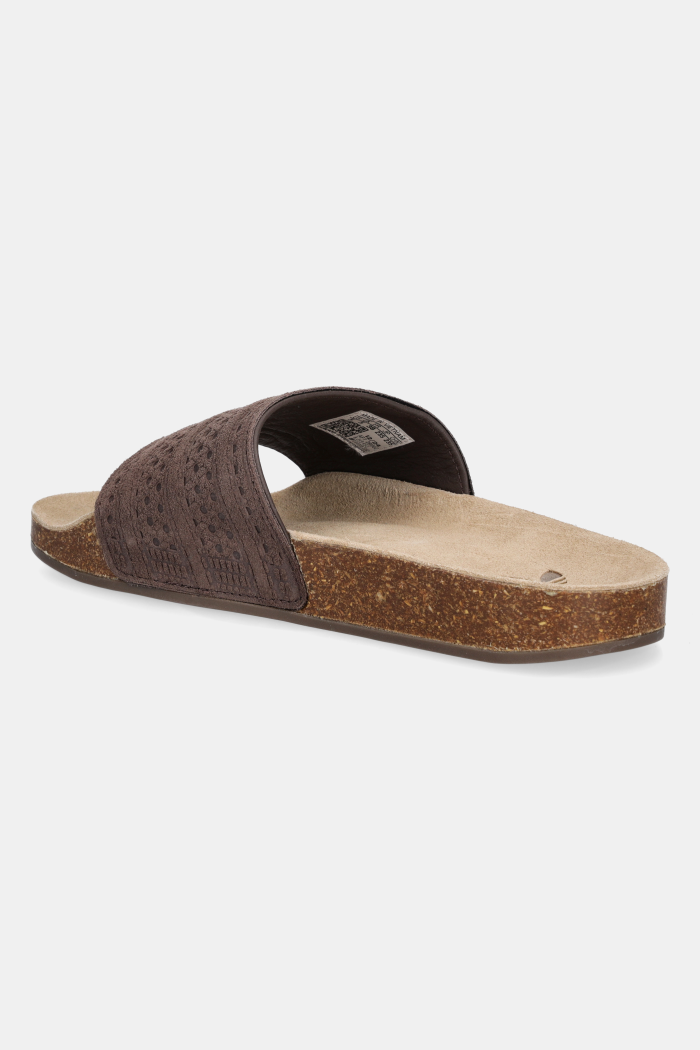 adidas Originals suede sliders Adilette RS brown color