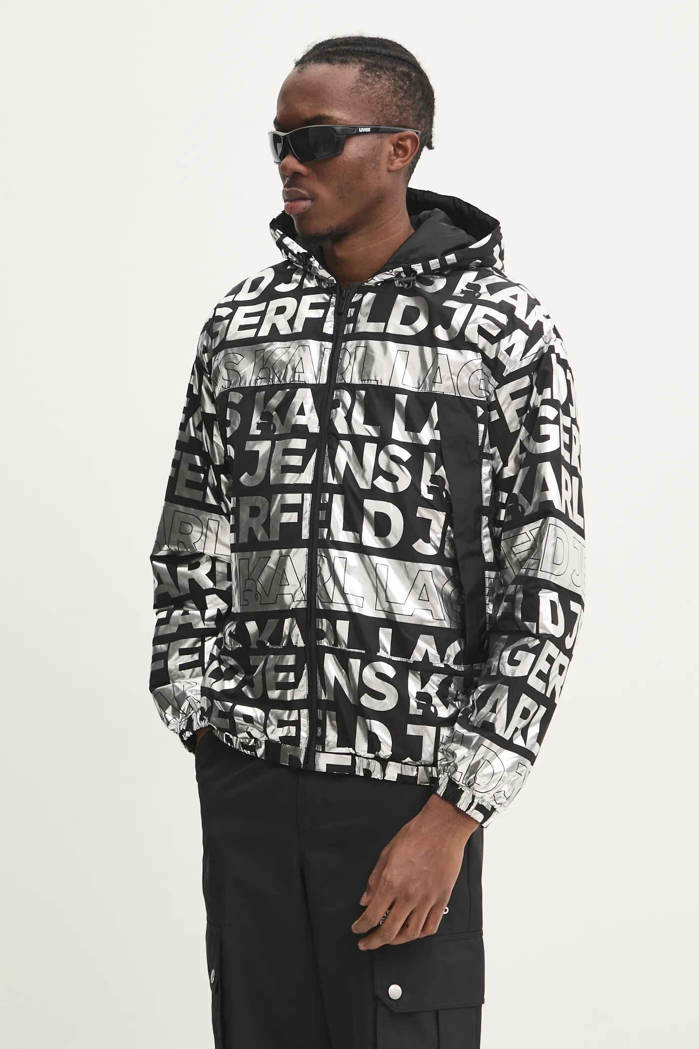 Karl Lagerfeld Jeans kurtka męska kolor czarny zimowa A1M15007