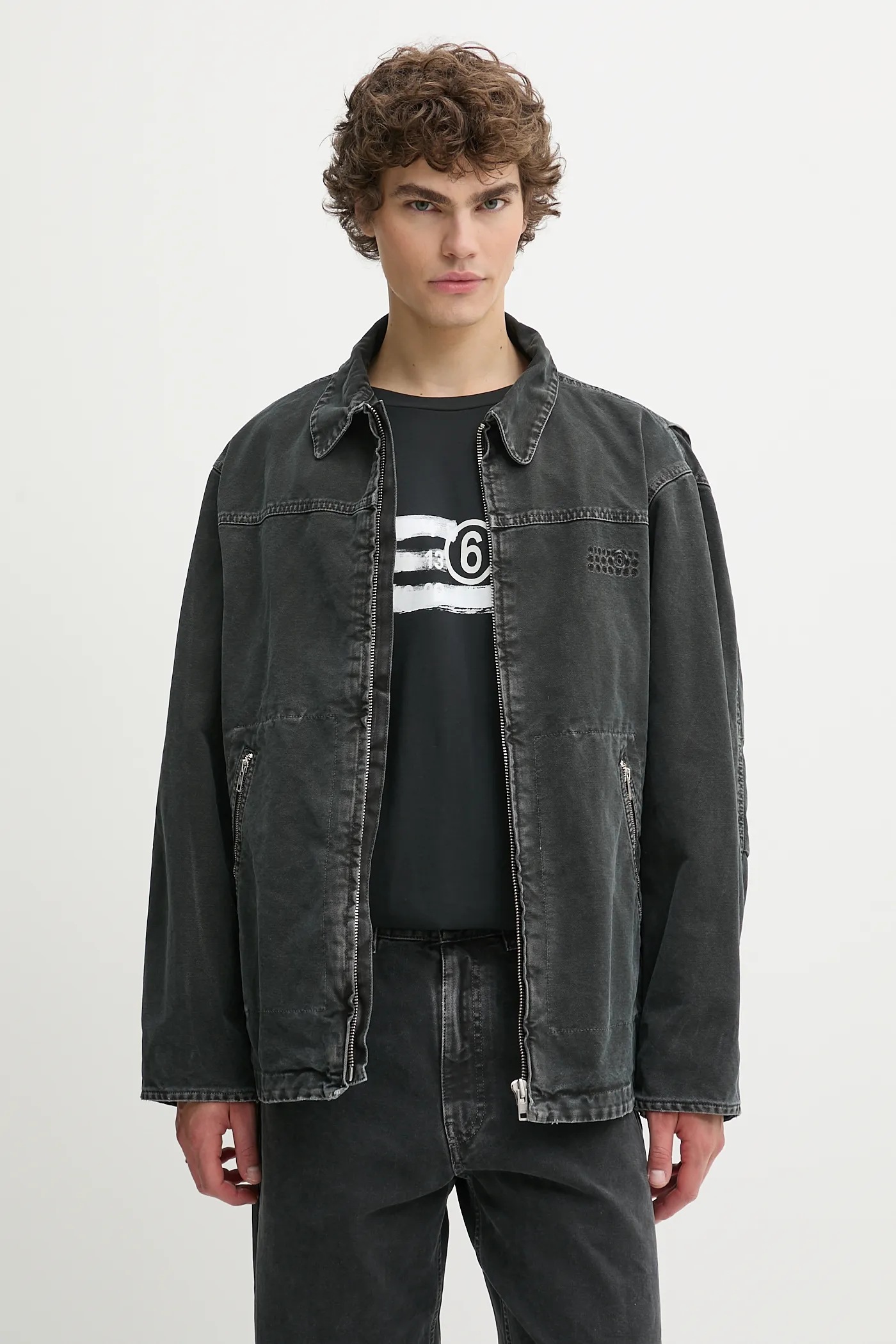 ジャケット MM6 Maison Margiela Denim jackets MM6 Maison Margiela Cotton Denim Jacket | Grey | FARFETCH