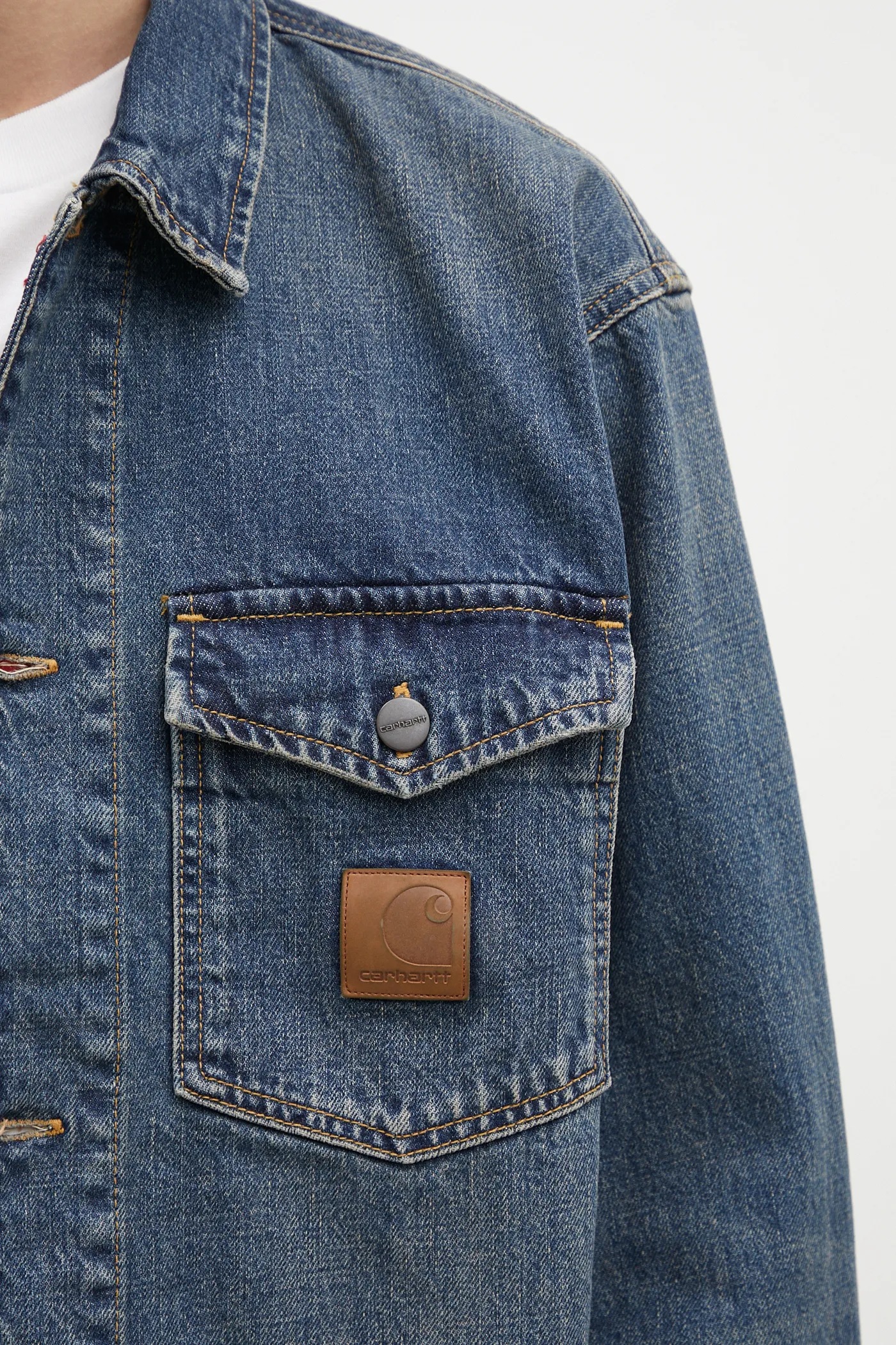 Carhartt WIP denim jacket Lincoln men's blue color I034735.014Q at
