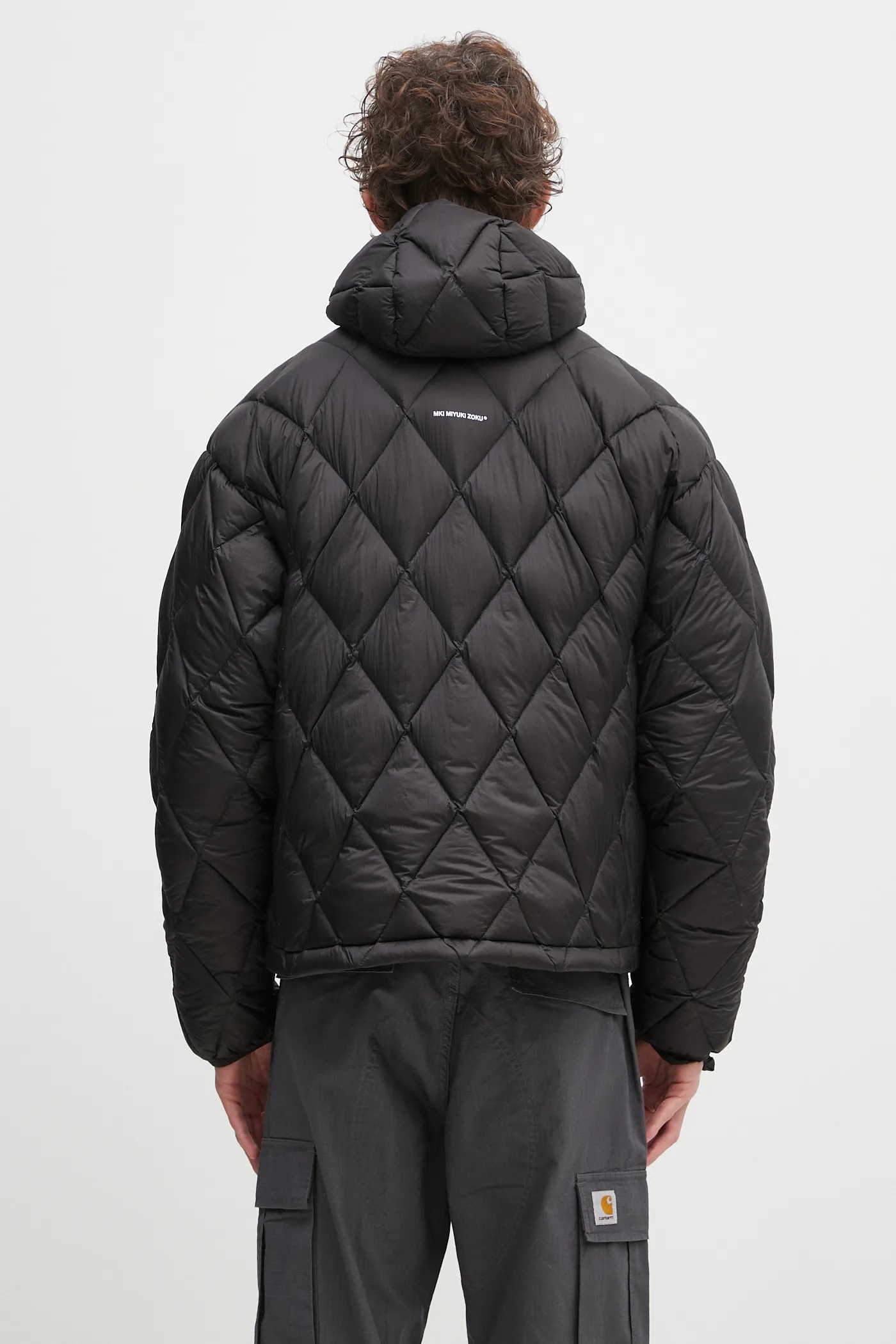 MKI MIYUKI ZOKU down jacket Translucent Diamond Bubble black color