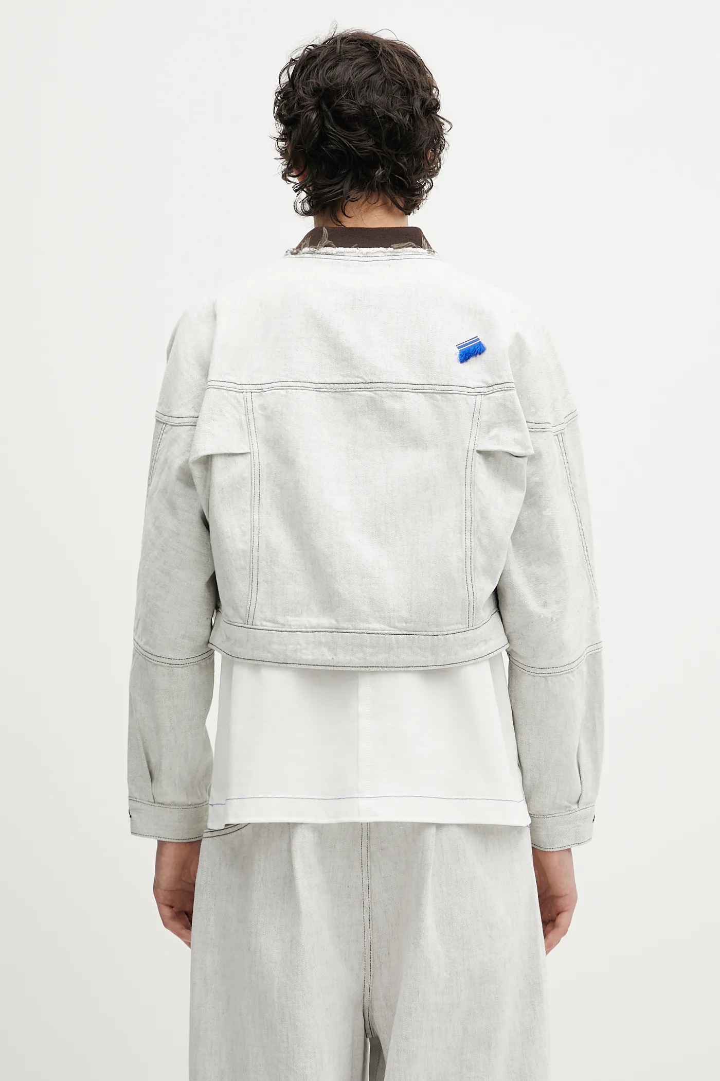 ジャケット・アウター ADERERROR TRUCKER JACKET 1601 / WHITE Ader Error denim jacket Apparel-Top white color