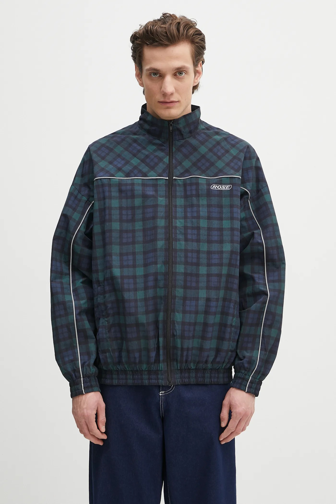 CRANK Rose Dot Track Jacket_Oatmeal crank Rose Dot Track Jacket