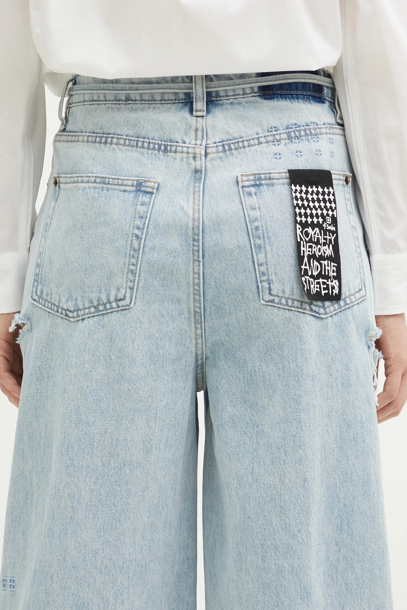 KSUBI jeans. Baggy Jean Rollin Kut Out women's WPS25DJ005 at