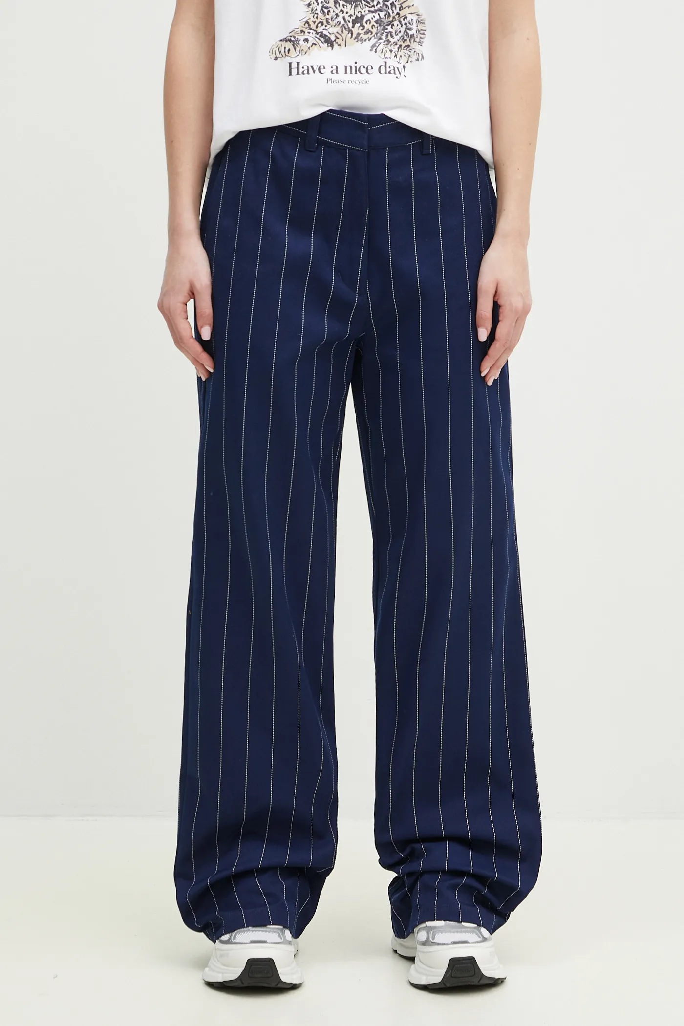 パンツ baggy stripe slacks navy normcore パンツ baggy stripe slacks navy normcore パンツ baggy stripe