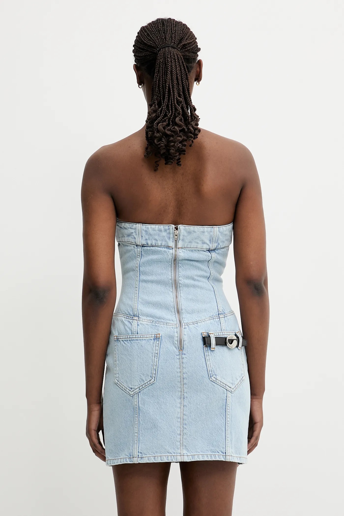 Coperni x Disney denim dress Crown blue color DR190F2024 at
