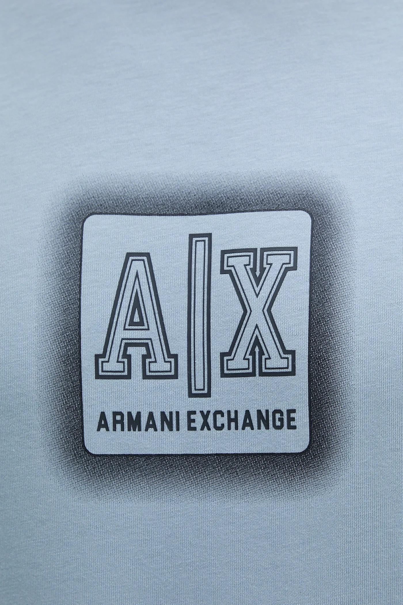 Armani Exchange t-shirt bawełniany męski kolor niebieski z
