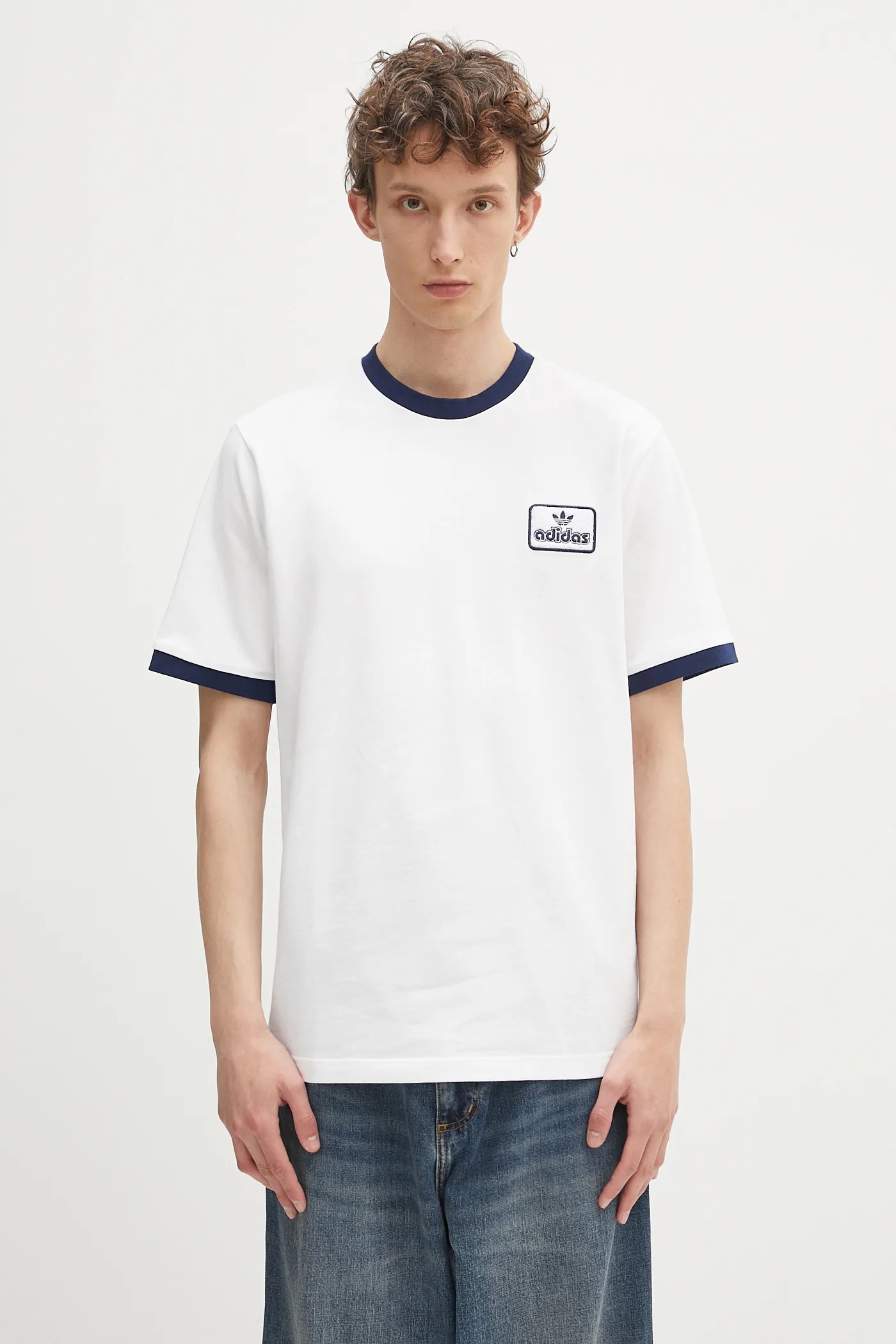 【adidas】 アディダス M CONTRAST TEE WHITE 国内発送 セール】adidas アディダス M CONTRAST TEE ショートスリーブ
