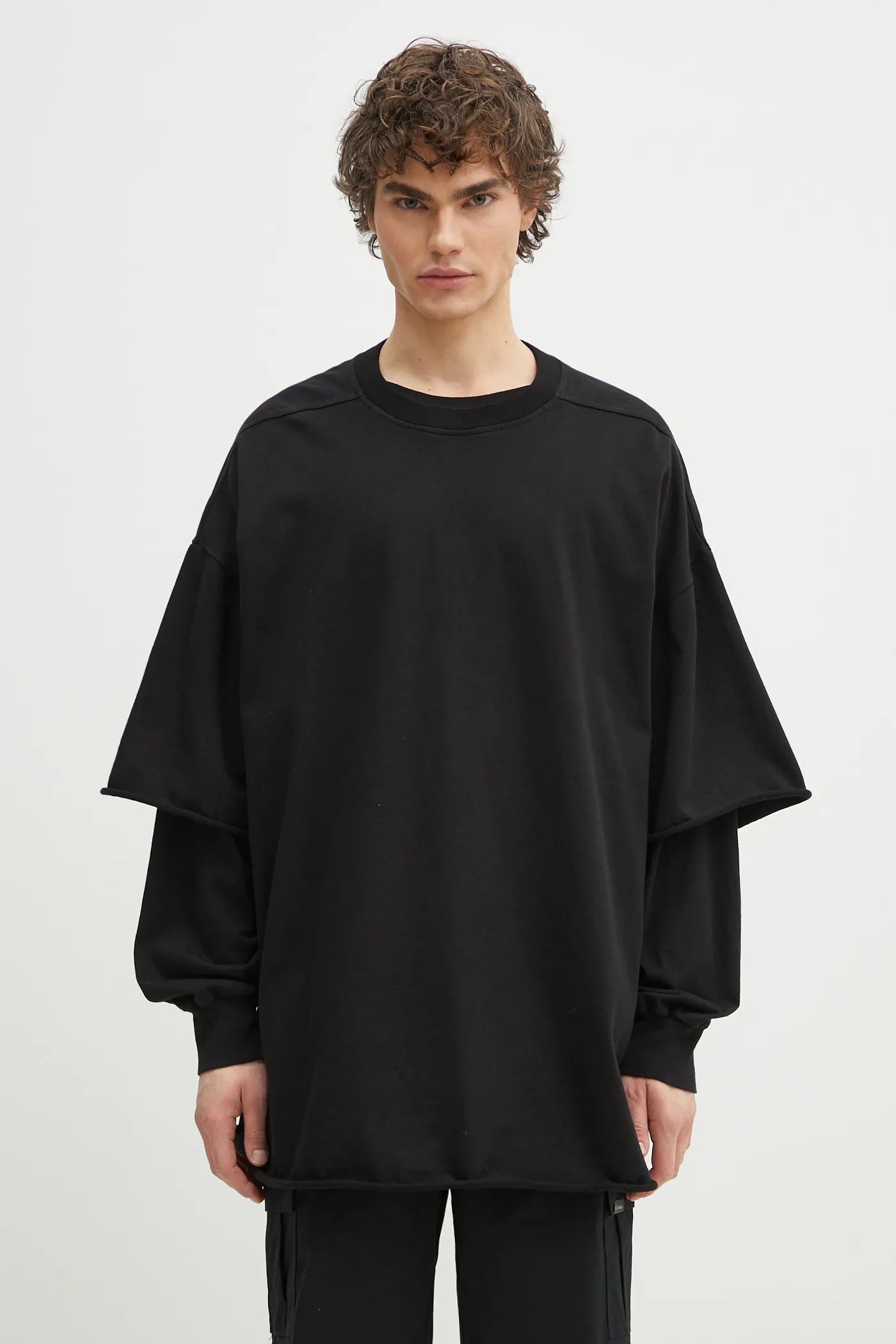 Rick Owens cotton longsleeve top Tommy Hustler PRM EU