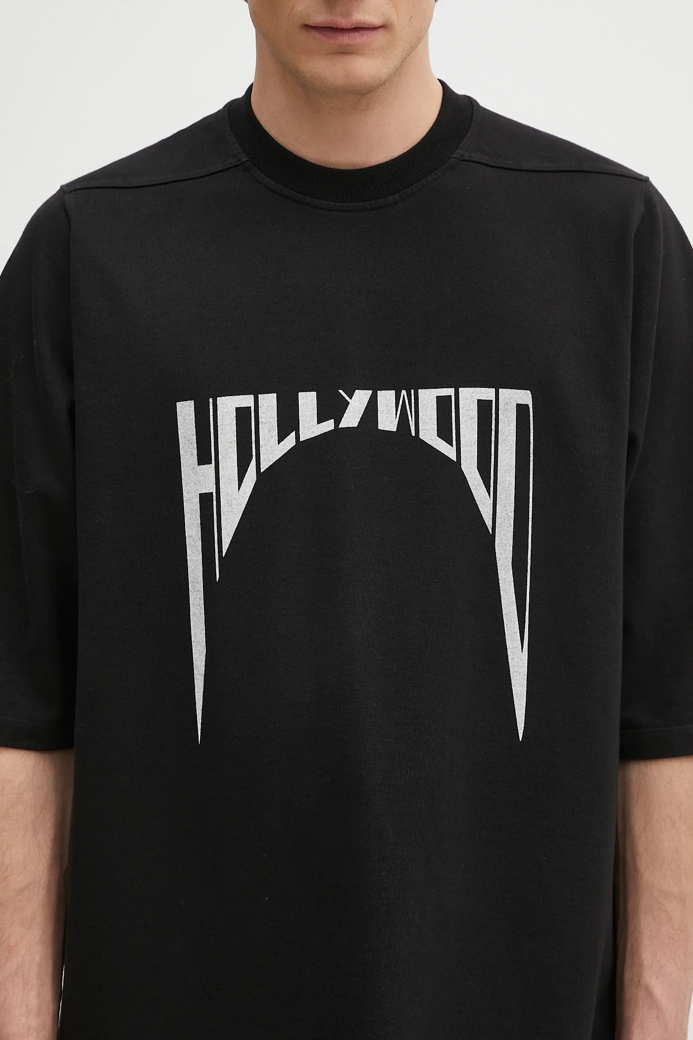 Rick Owens DRKSHDW cotton t-shirt Jumbo Ss T black color