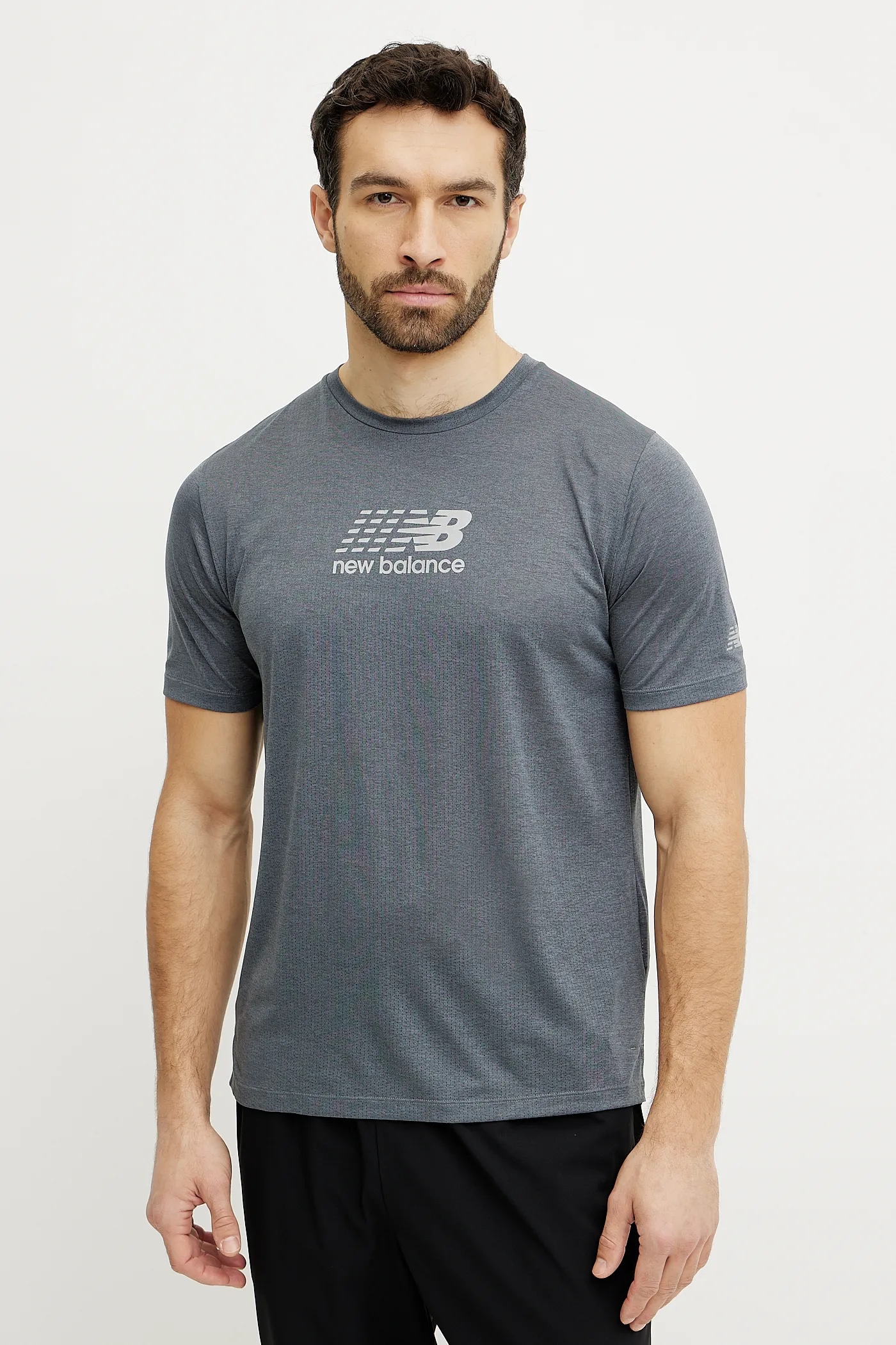 Tシャツ・カットソー BALLANTYNE Men T Shirts B2P00112KA895123 Grey New Balance t-shirt do biegania Athletics Graphic kolor
