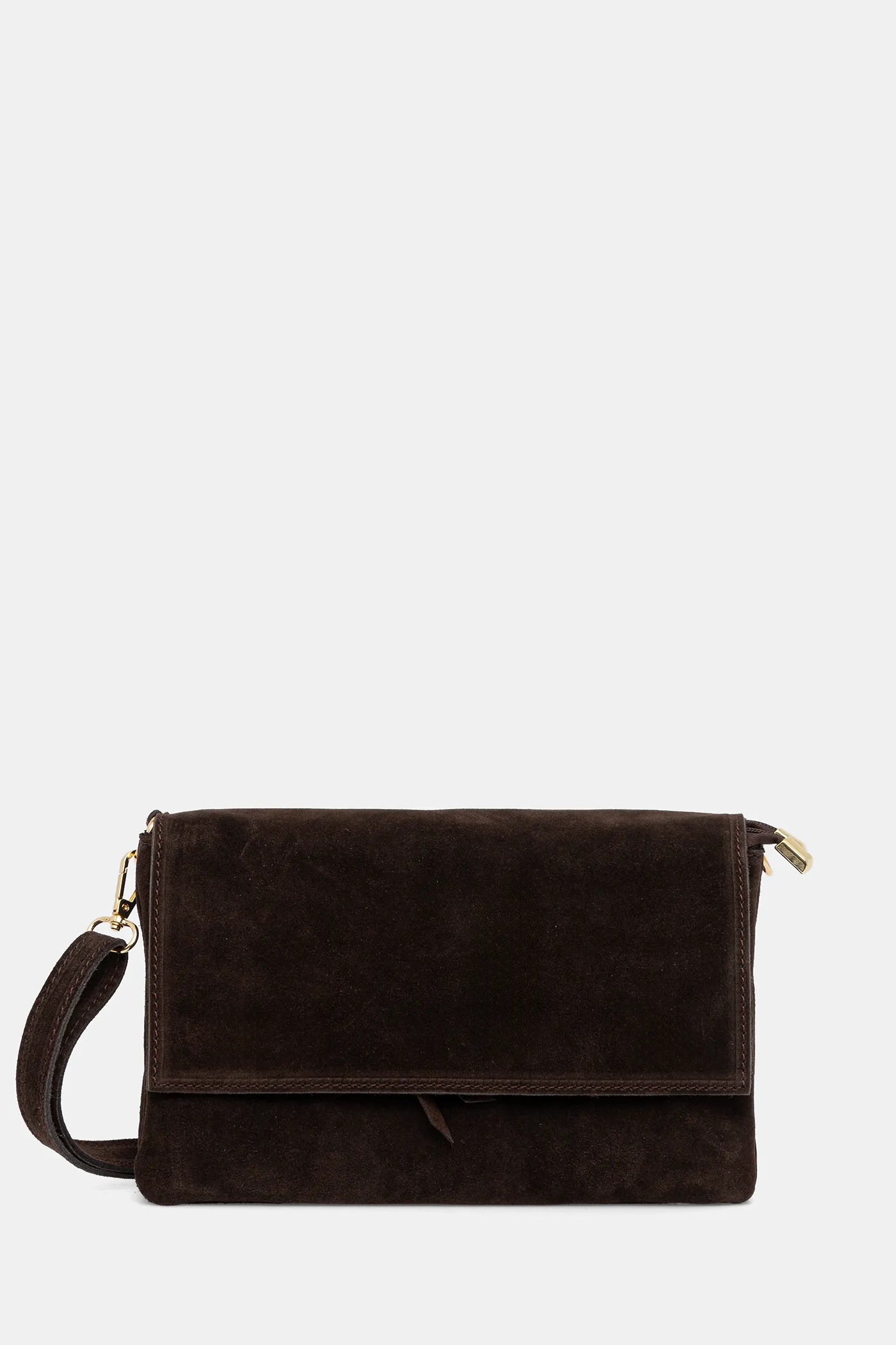 Answear.LAB torebka zamszowa kolor brązowy | Answear.com