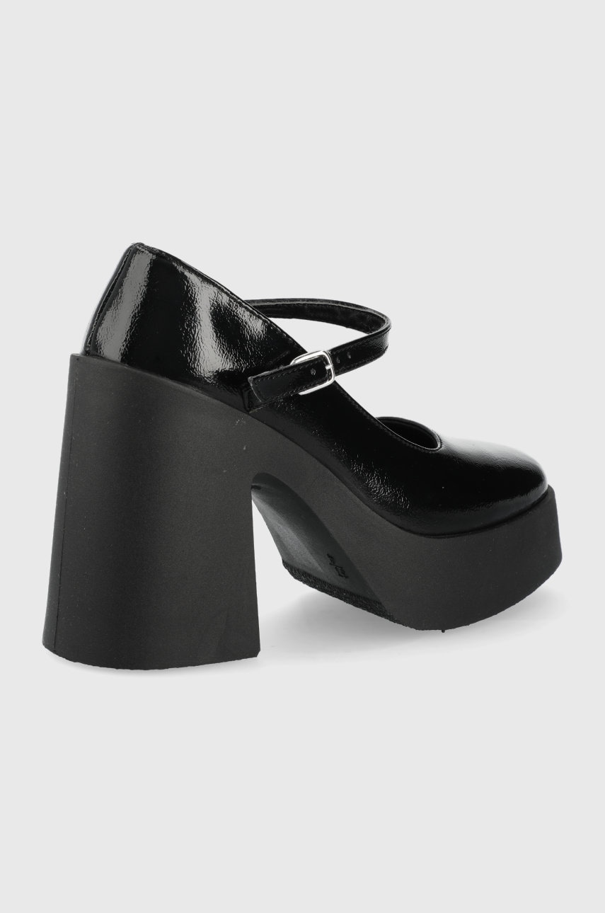 Altercore czółenka Darkenda Vegan kolor czarny na platformie