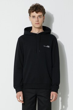 A.P.C. cotton sweatshirt Hoodie Item men's black color at PRM US