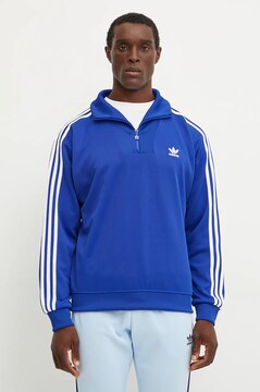 adidas Originals sweatshirt men's blue color smooth IX5216