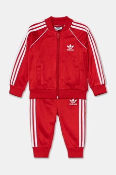 adidas Originals trening copii SST TRACKSUIT culoarea rosu, IX7623
