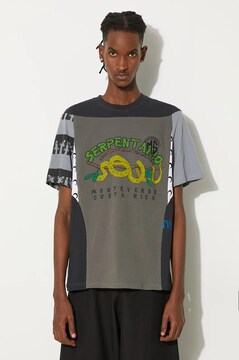 MARINE SERRE REGENERATED 長袖 カットソー Regenerated T-Shirts And