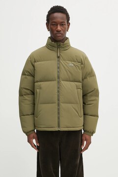 Пуховая куртка Lacoste цвет зелёный зимняя BH5154 на PRM