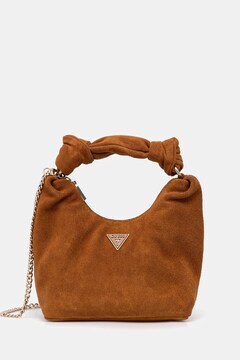 Guess torebka zamszowa ISOTTA kolor beżowy HWSG96 60010