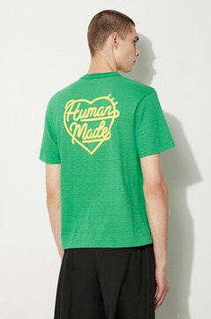 Tシャツ・カットソー HUMAN MADE SS25 T-shirts (HM29CS024 GREEN) Human Made cotton t-shirt Color PRM EU