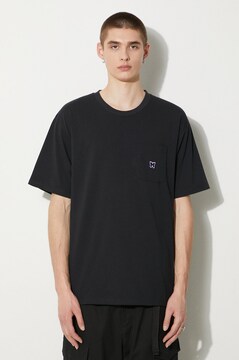 Tシャツ・カットソー Needles SS24 T-SHIRT WITH LOGO (OT261_C-BLACK) Needles - Short Sleeve Crewneck T-shirt | HBX - Globally