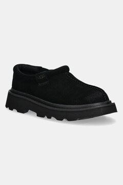 UGG suede loafers Tasman Lug men's black color 1166913-BLK at PRM US