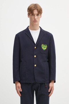 ジャケット GOLDEN  DARK BLUE WOOL BLEND BLAZER Golden Goose Golden Single Breasted Blazer Dark Blue