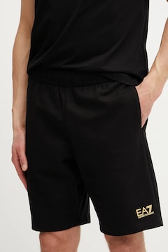 EA7 Emporio Armani pantaloni scurti din bumbac barbati, culoarea