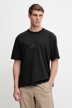 adidas t-shirt Z.N.E. męski kolor czarny z nadrukiem JJ1151