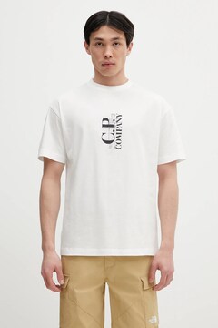 Tシャツ・カットソー C.P. Company Cotton T-shirt with print on the back C.P. Company Men's Front and Back Logo T-Shirt | Neiman Marcus