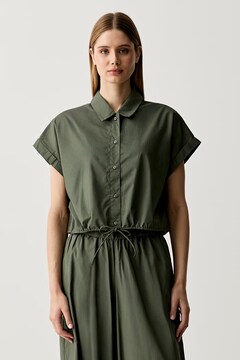 United Colors of Benetton рубашка для женщин из хлопка зелёная