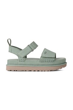 Замшевые сандалии UGG Goldenstar женские цвет коричневый на