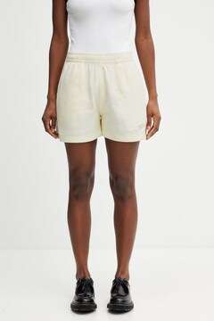 Maison Kitsuné sweat shorts cotton Women's beige high waist